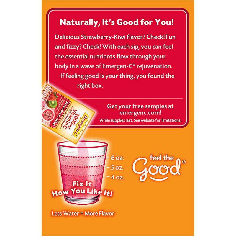 Emergen-C Vitamin C Dietary Supplement Drink Mix - Strawberry Kiwi - 30ct
