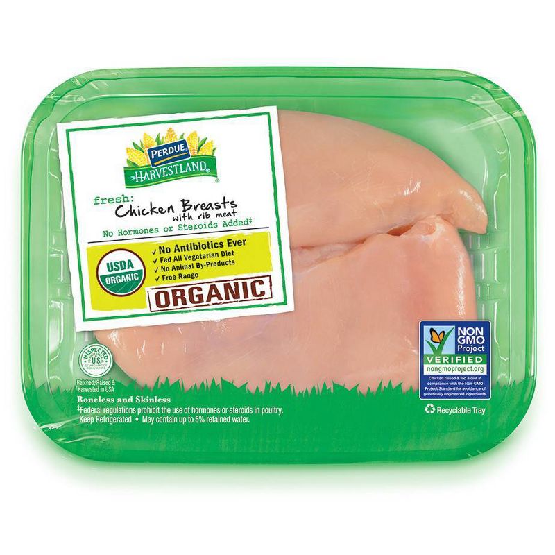 Perdue Harvestland Organic Grassfed Chicken Breast - 0.8-1.75 lbs - price per lb