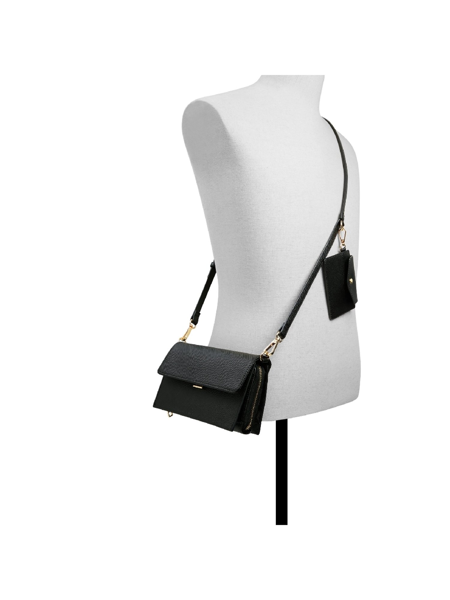 Call It Spring Black Solid Small Sling Handbag