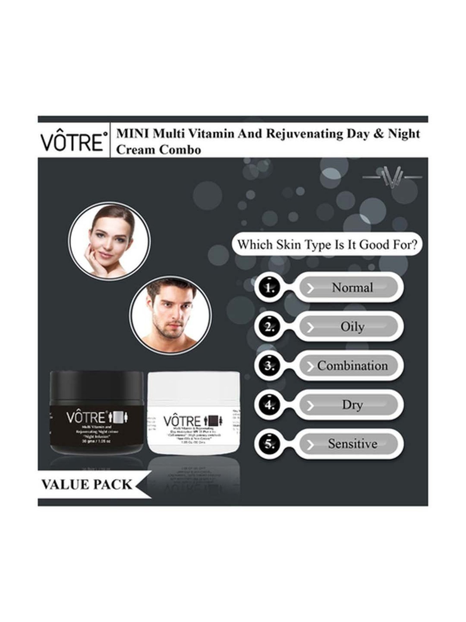 Votre Mini Multi Vitamin & Rejuvenating Day & Night Combo