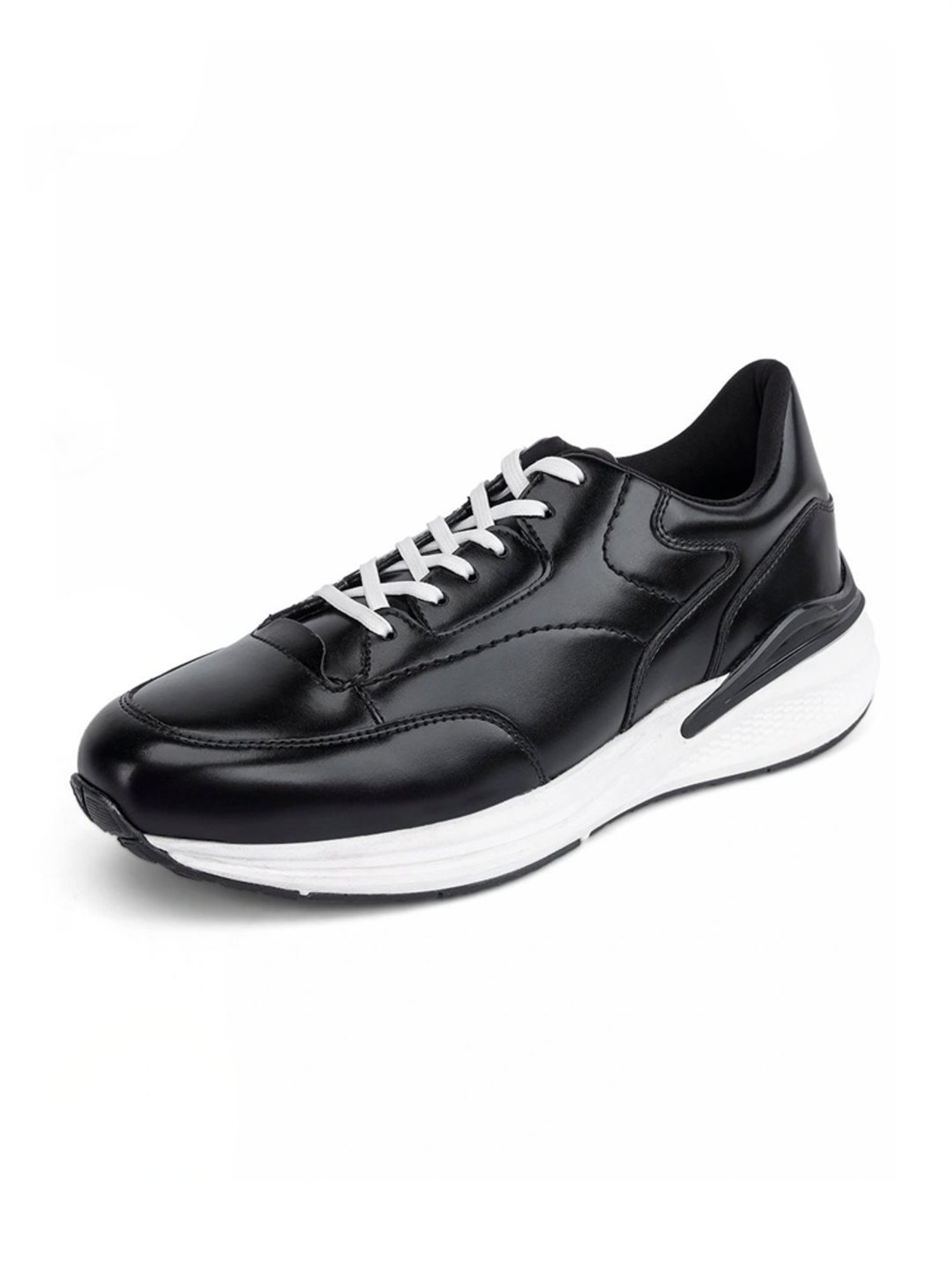 Louis Stitch Men's Black Casual Sneakers