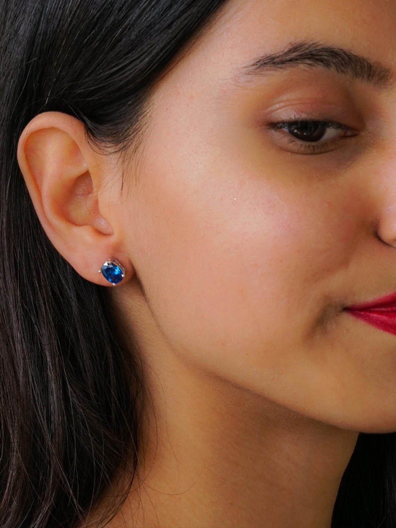 Ornate Jewels 92.5 Sterling Silver Oval Shape Earrings for Women