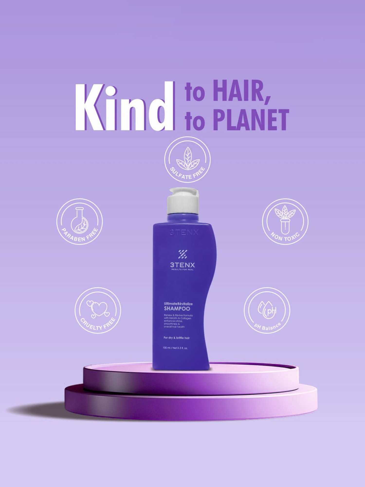 3TENX Ultimate Revitalize Shampoo - 100 ml