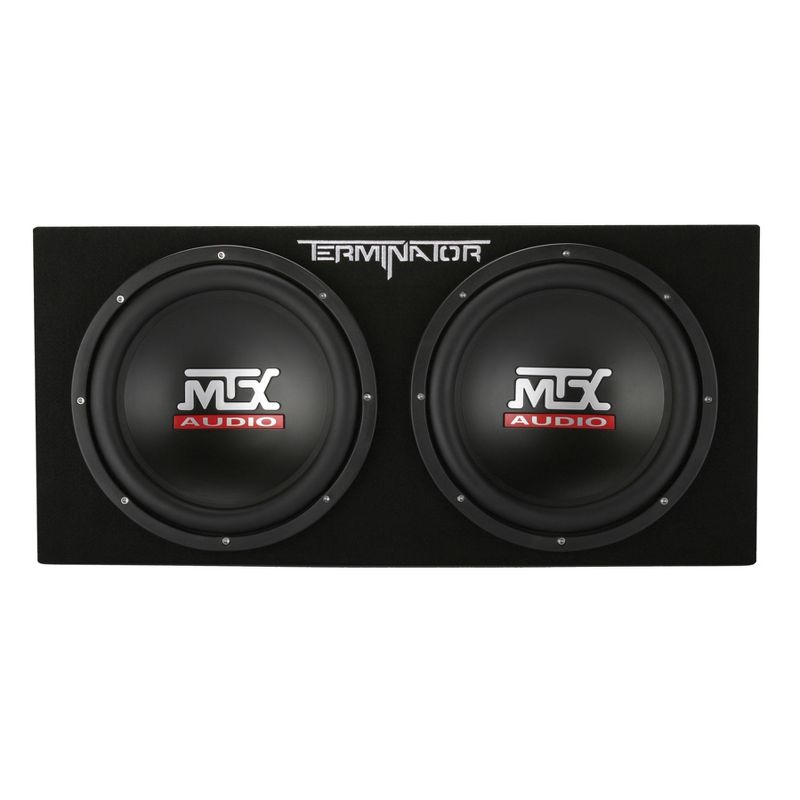 MTX TNP212DV 12-Inch 2000-Wat Dual Loaded Subwoofer Enclosure with Amplifier (4 Pack)