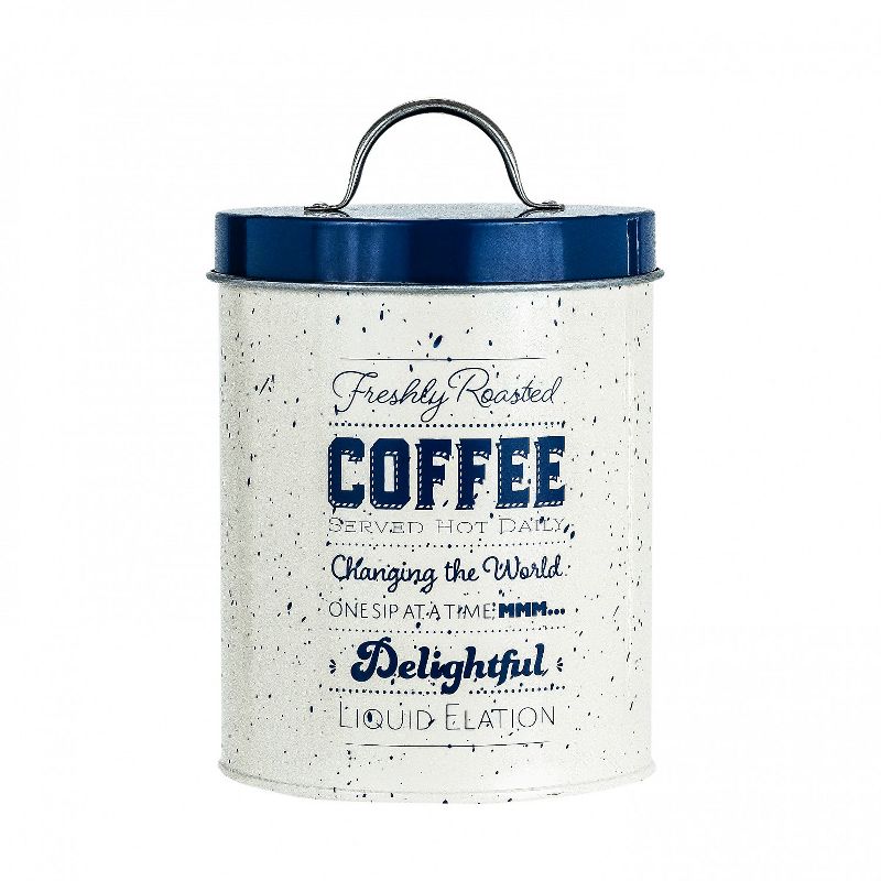 Amici Home Metro Metal Canister, Assorted Set of 3 (Coffee, Tea, Sugar)