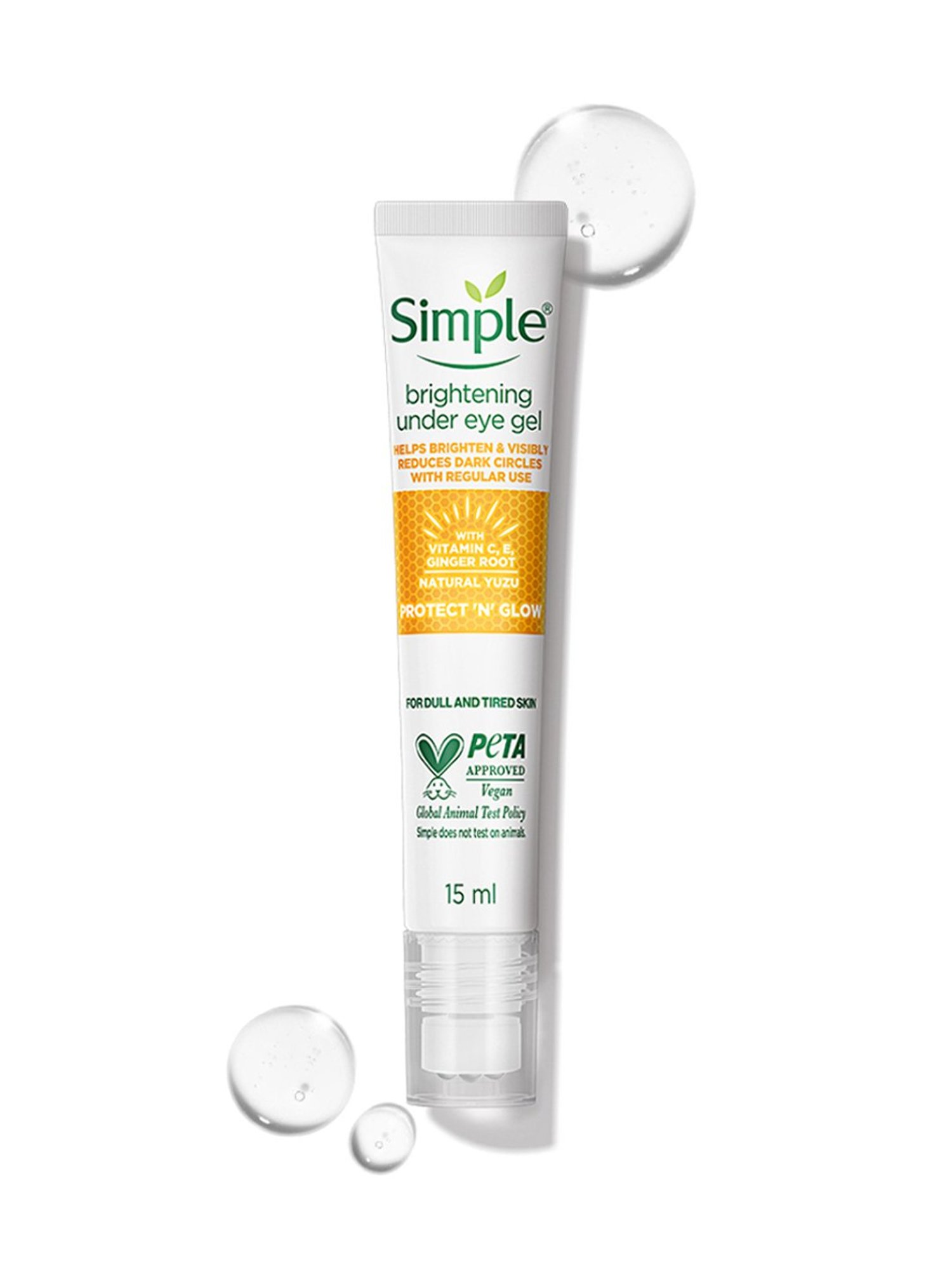 Simple Protect 'N' Glow Brightening Under Eye Gel - 15 ml