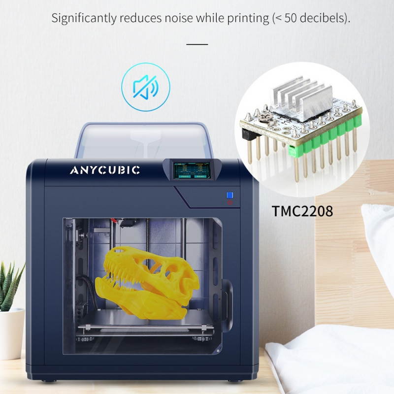 ANYCUBIC 3D Printer, 4Max Pro 2.0 Upgraded Metal FDM 3D Printer, Fully Enclosed, TFT Touchscreen, Ultra-Silent, Works with ABS/TPU/PLA/Hips Filament, 10.63''(L) x 8.27''(W) x 7.48''(H) Printing Size
