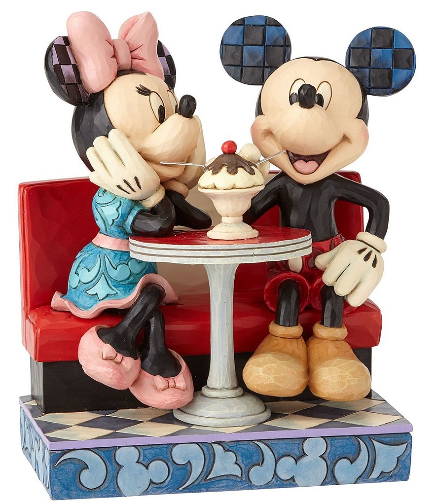 Disney Traditions by Jim Shore Mickey and Minnie Soda Shop Figurine