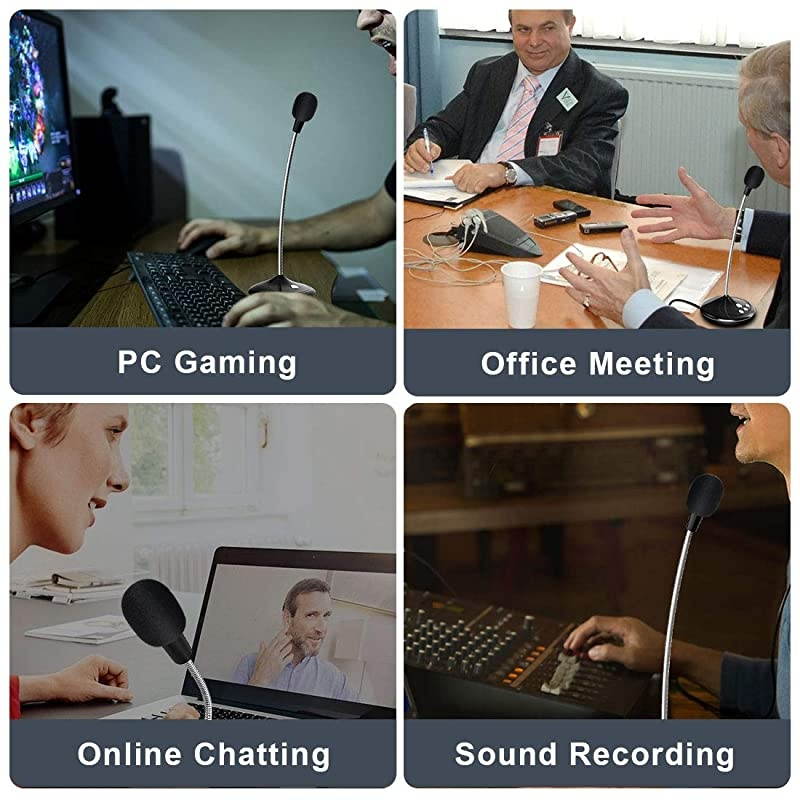 USB Microphone for ComputerPlugampPlay Streaming Vocal Voice Studio Recording Condenser Mic with ButtonCompatible with Desktop PC LaptopMac Ideal for YouTubeSkypeRecordingGamingPodcast