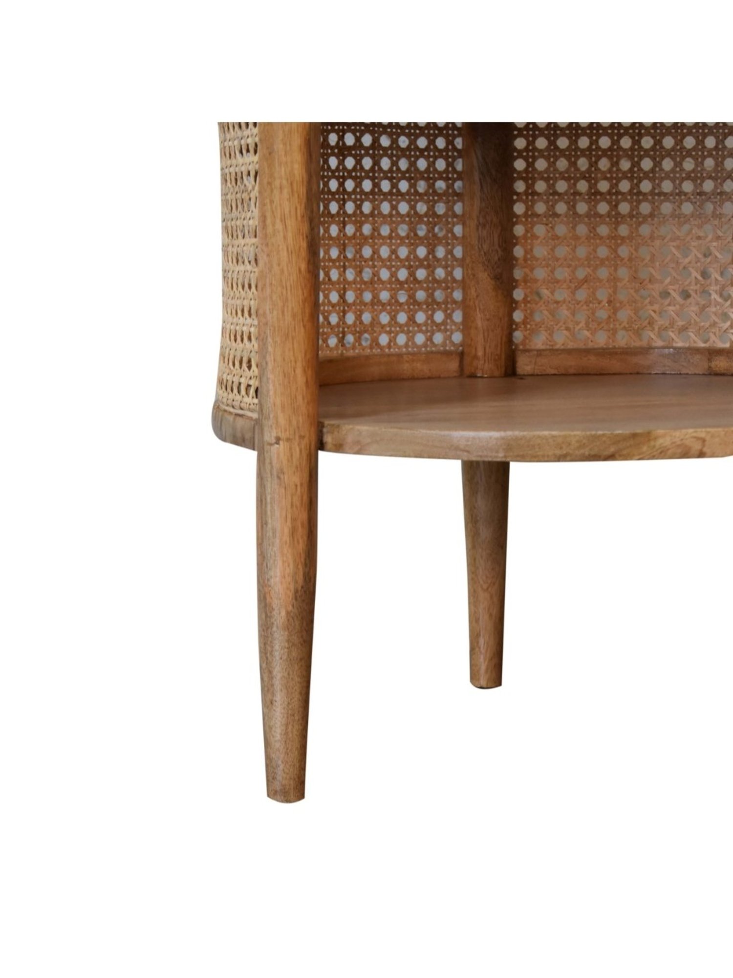 Ikiriya Avina Solid Dark Brown Wood End Table