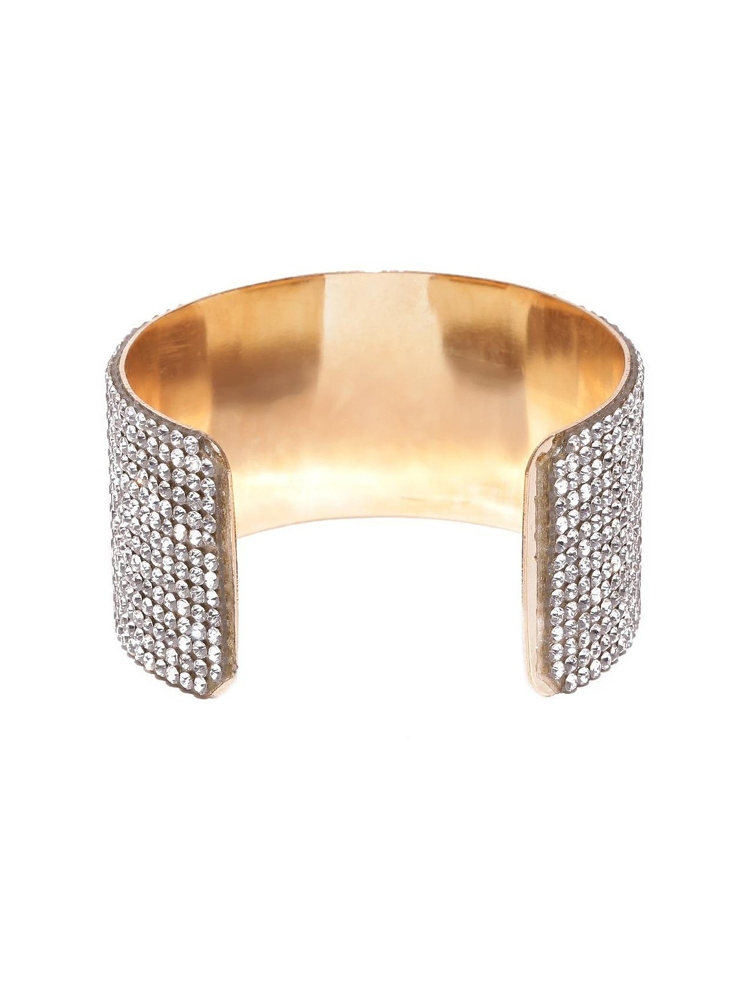 YouBella Stylish Party Wear Jewellery Gold-Plated Cuff Bracelet
