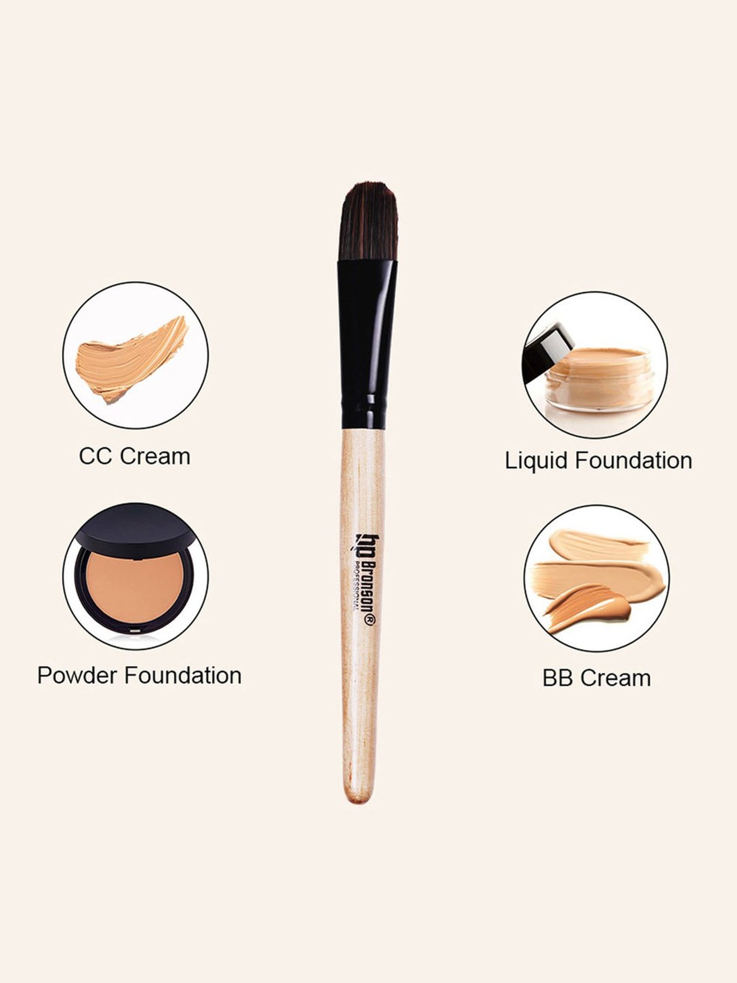 Bronson Professional Blending Foundation Brush