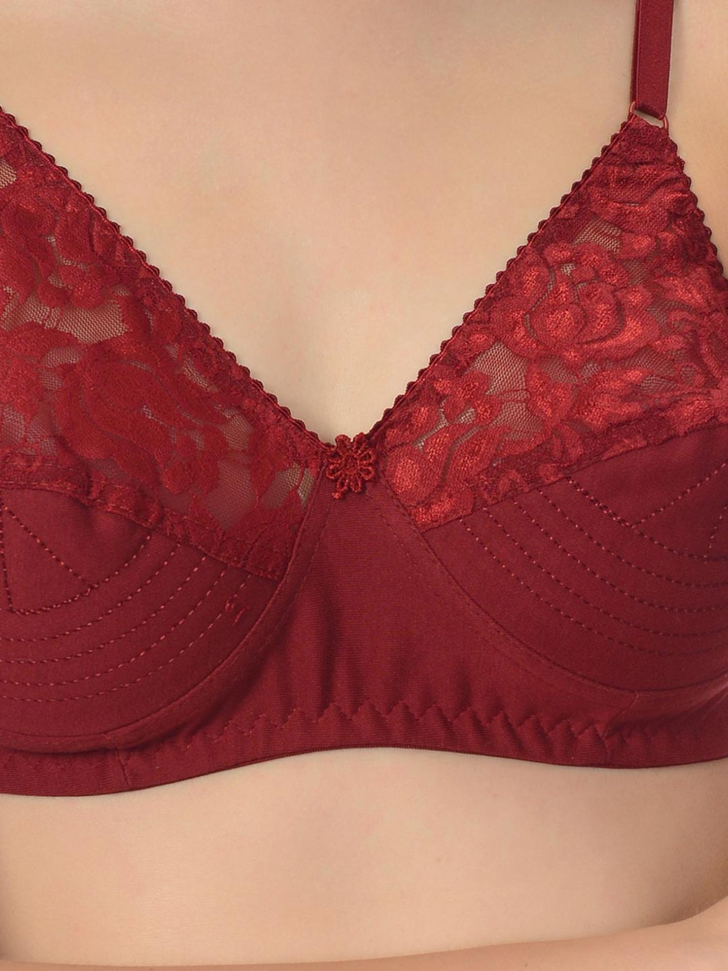 Mod & Shy Multi Lace Print Bra Set