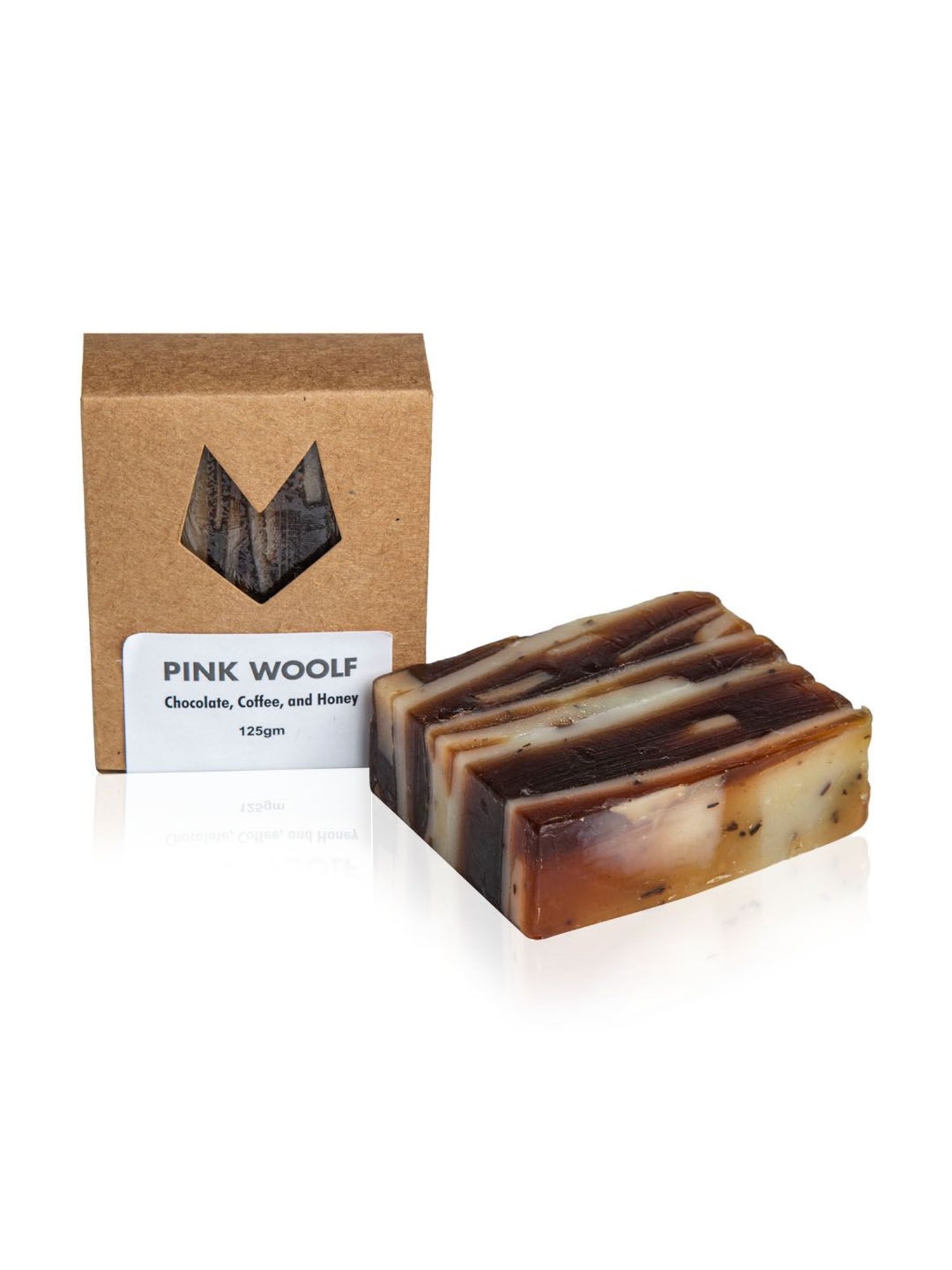 Pink Woolf Organic Bath Bar Soap Chocolate, Coffee and Honey - 125 gm