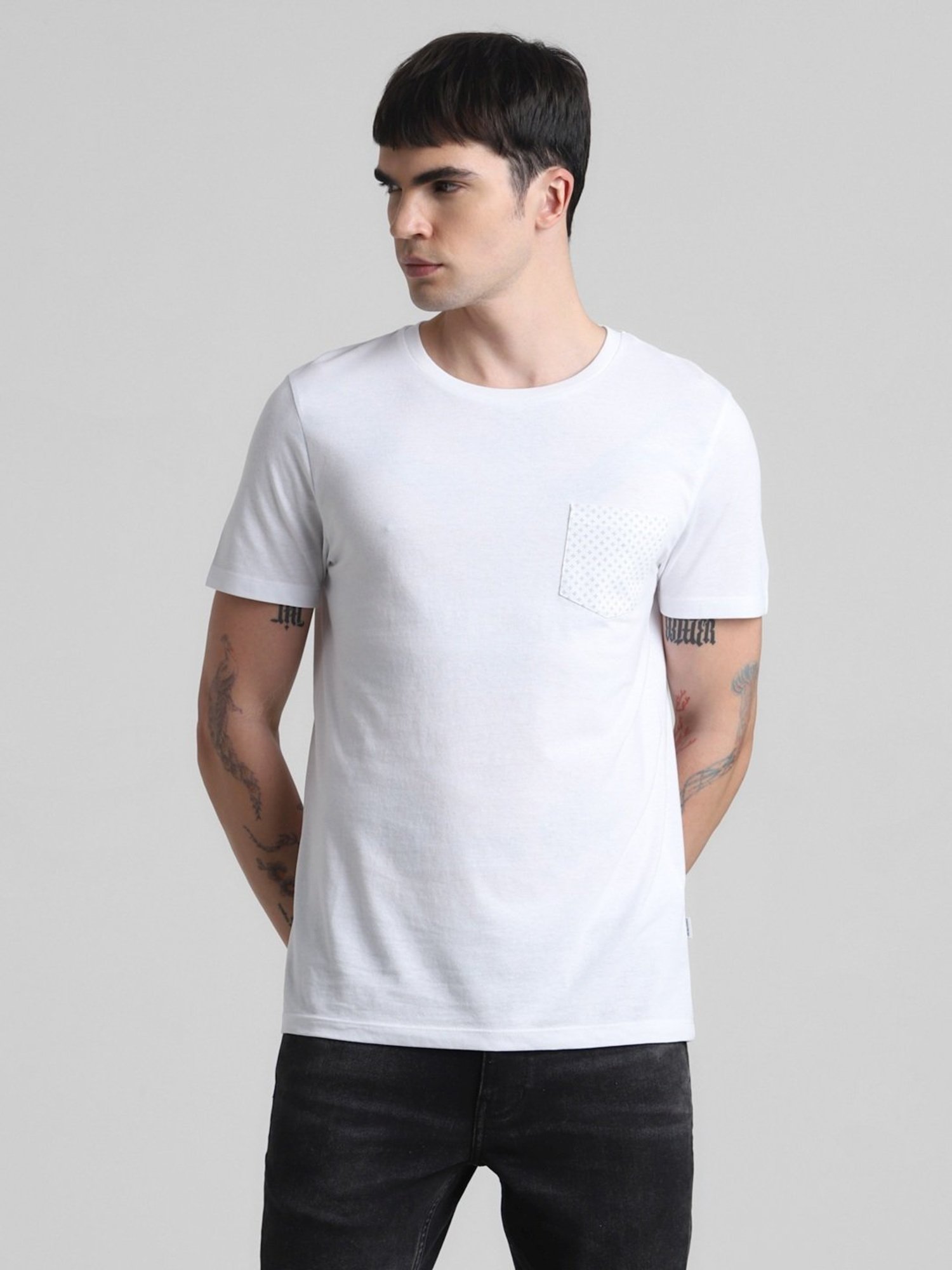 Jack & Jones White Slim Fit T-Shirt
