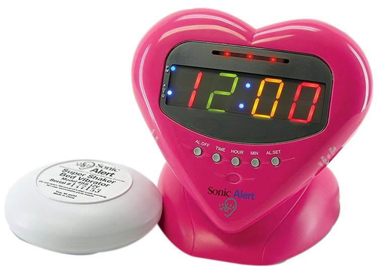 Sonic Alert Sweetheart Alarm Clock with Super Shaker (Pink) BH400SSP