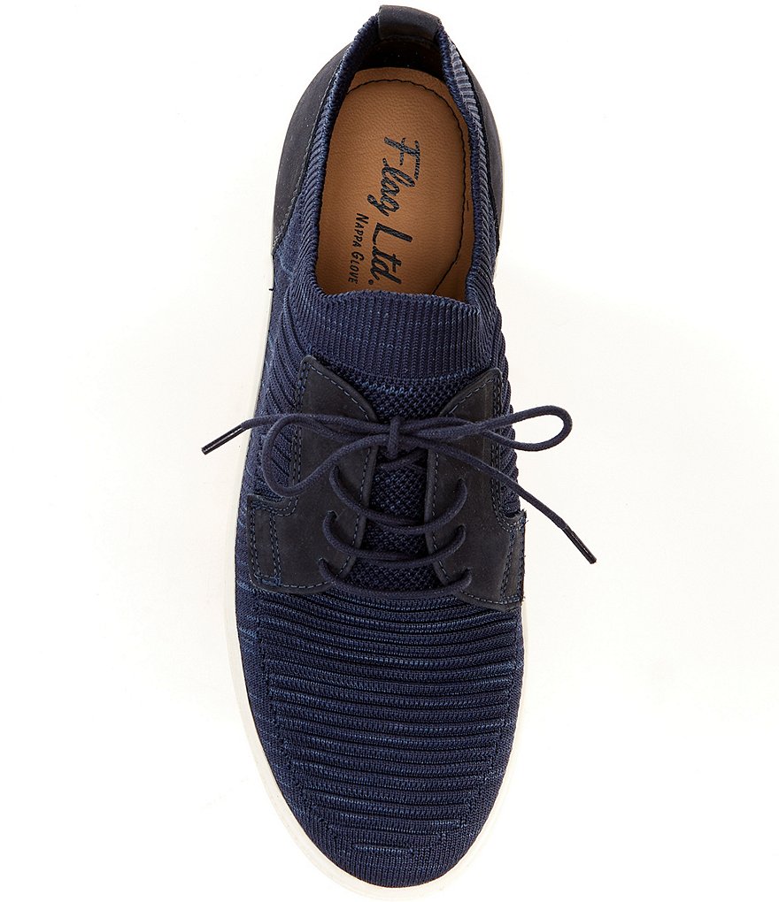 Flag LTD. Men's Boardwalk Plain Toe Lace-Up Knit Sneakers