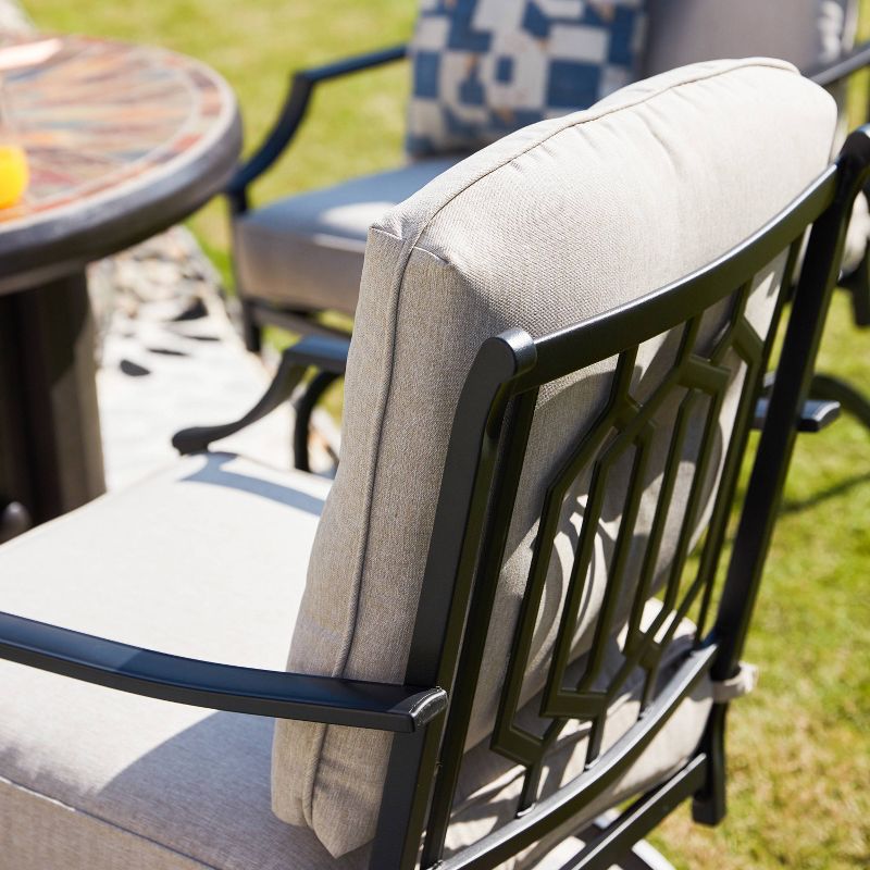 5pc Patio Fire Seating Set - Patio Festival