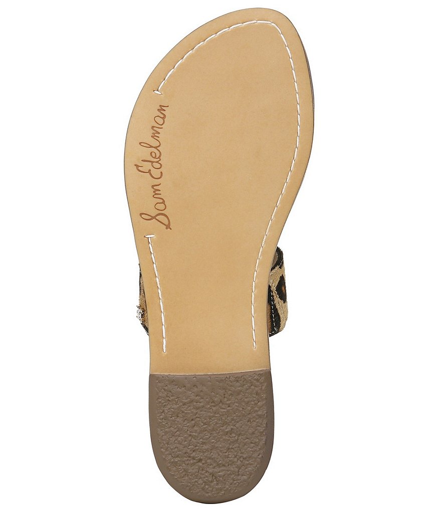 Sam Edelman Gala Leopard Print Haircalf Sandals
