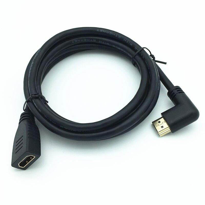 HDMI 4K*2k Cable HDMI 2.0V 60Hz,Right  angle Male to Female CABLE  1.8m