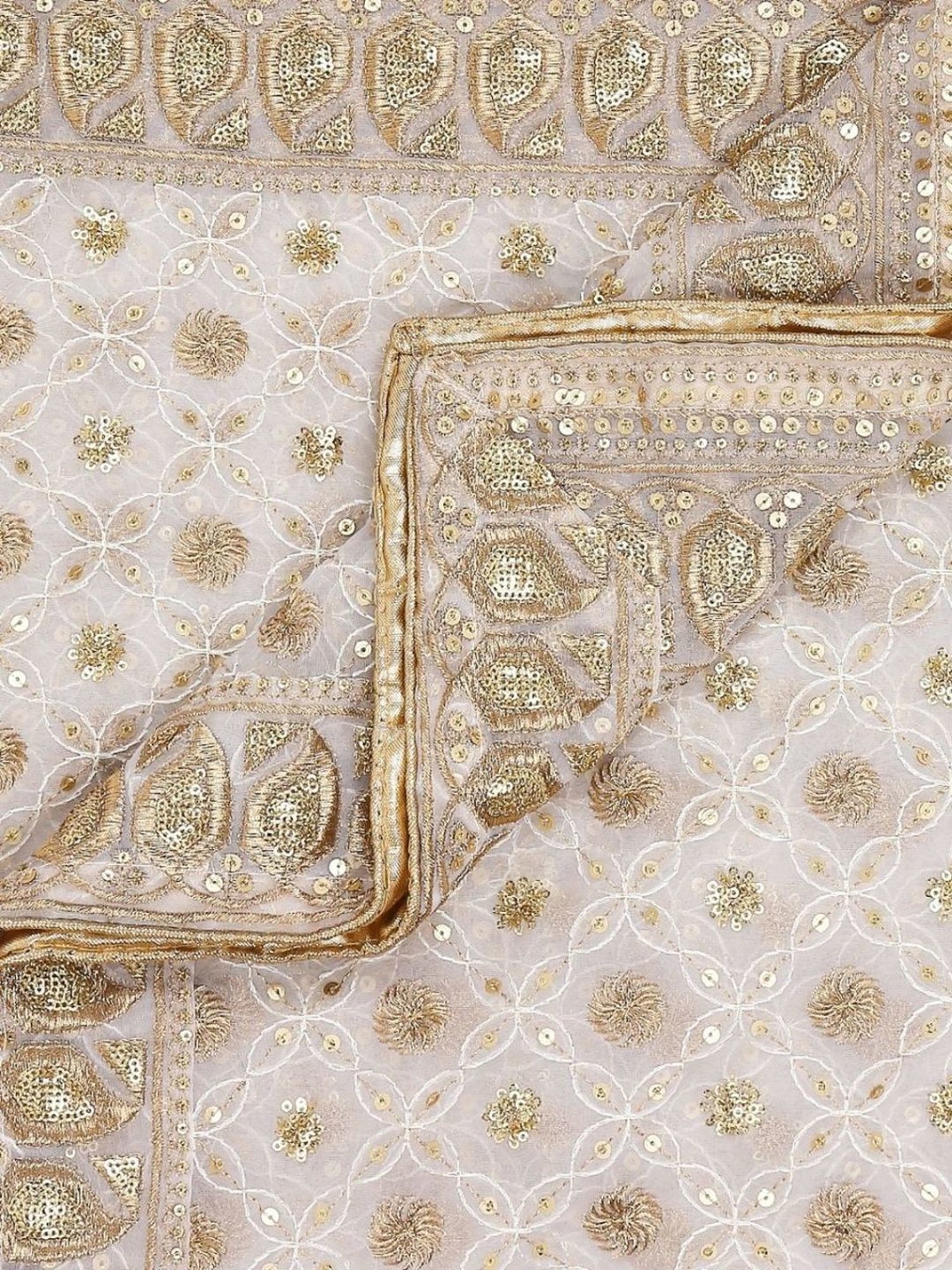 Dupatta Bazaar White Embroidered Dupatta