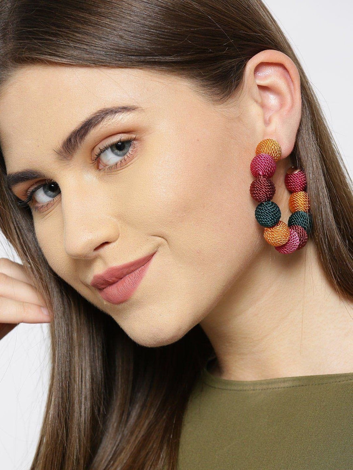Prita Multicolored Hoop Earrings