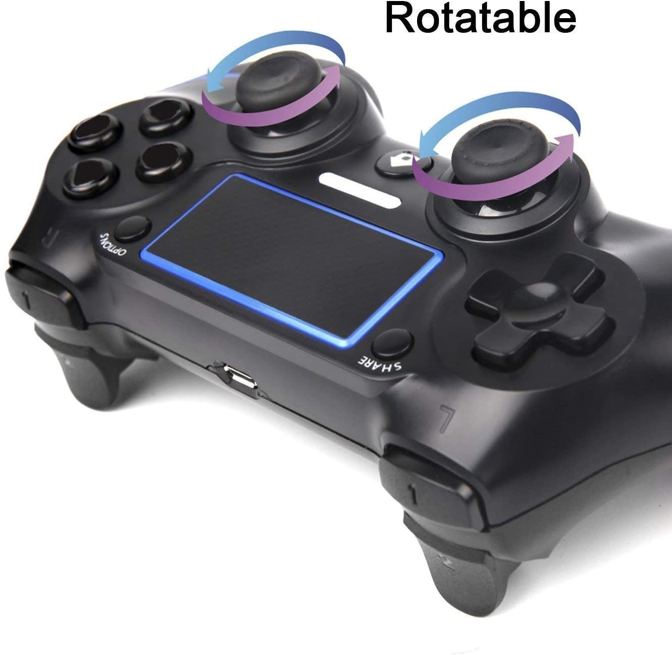 PS4 Wireless Controller for Playstation 4, Professional PS4 Gamepad,Touch Panel Joypad with Dual Vibration, Instantly Timely Manner to Share Joystick