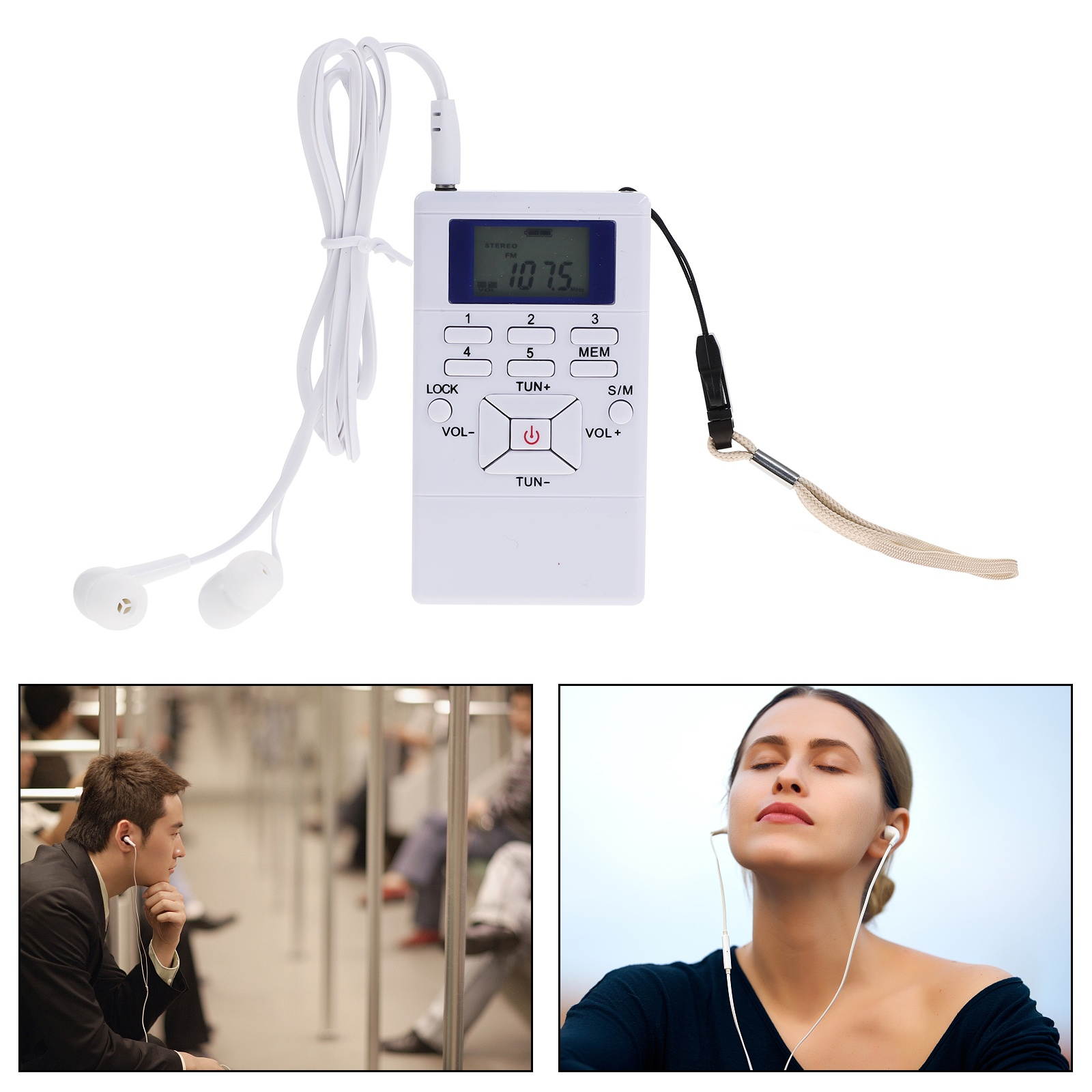 Digital Display Dual Channel Single Band Mini Conference Radio without Battery