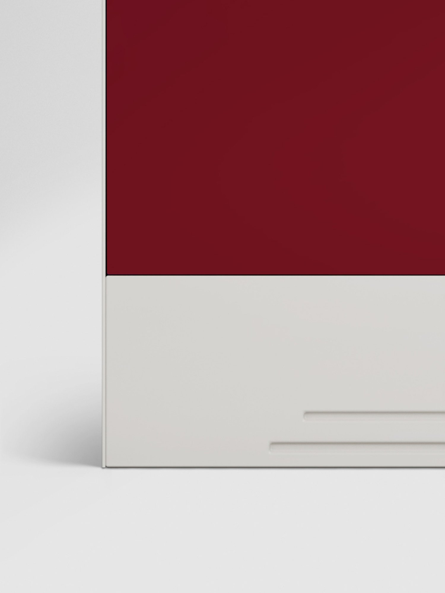 Godrej Interio Slimline 2-Door Steel Almirah, Red (1-Year Warranty, 1 Locker)