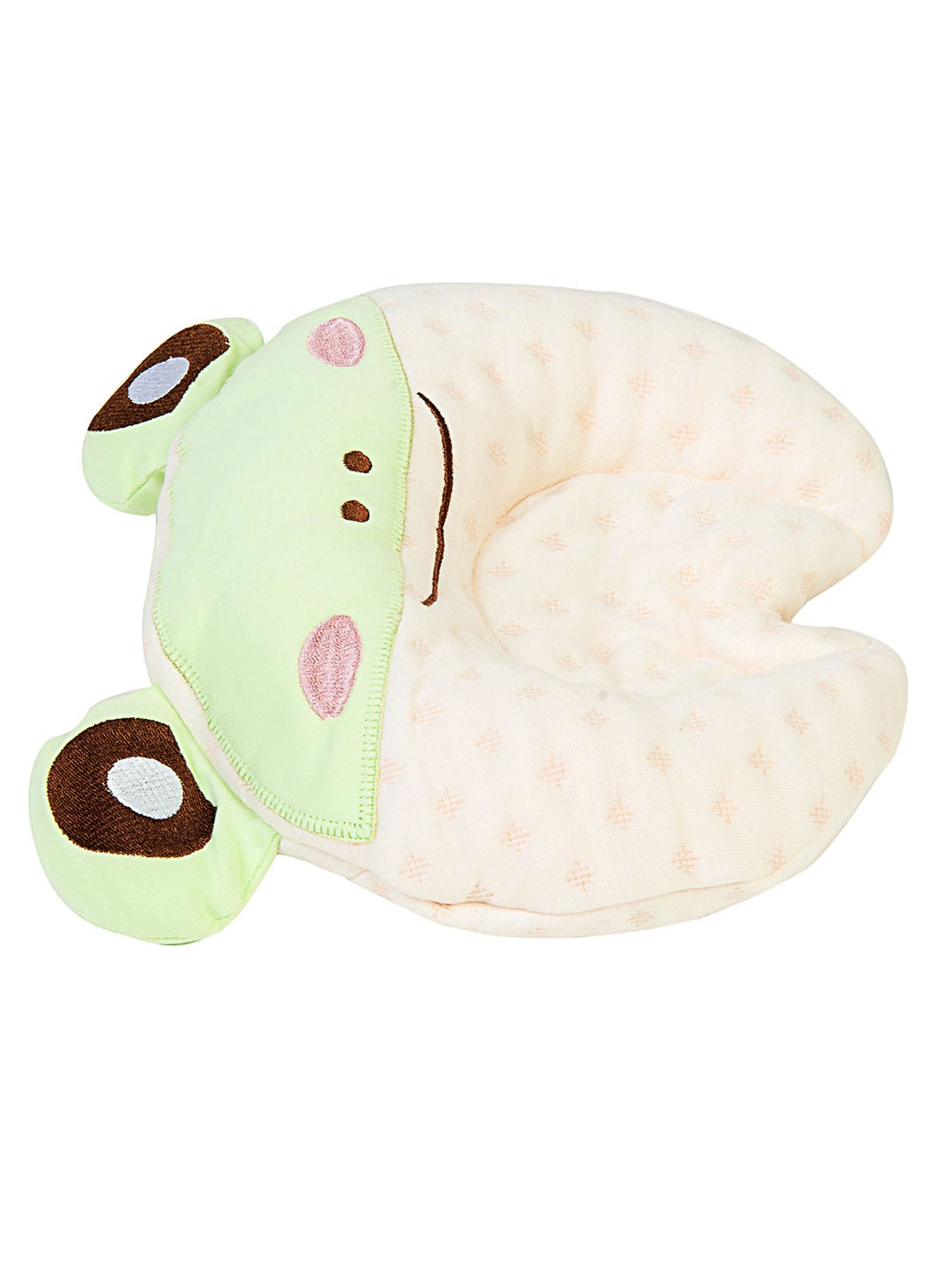 Baby Moo Funny Frog Green Memory Pillow