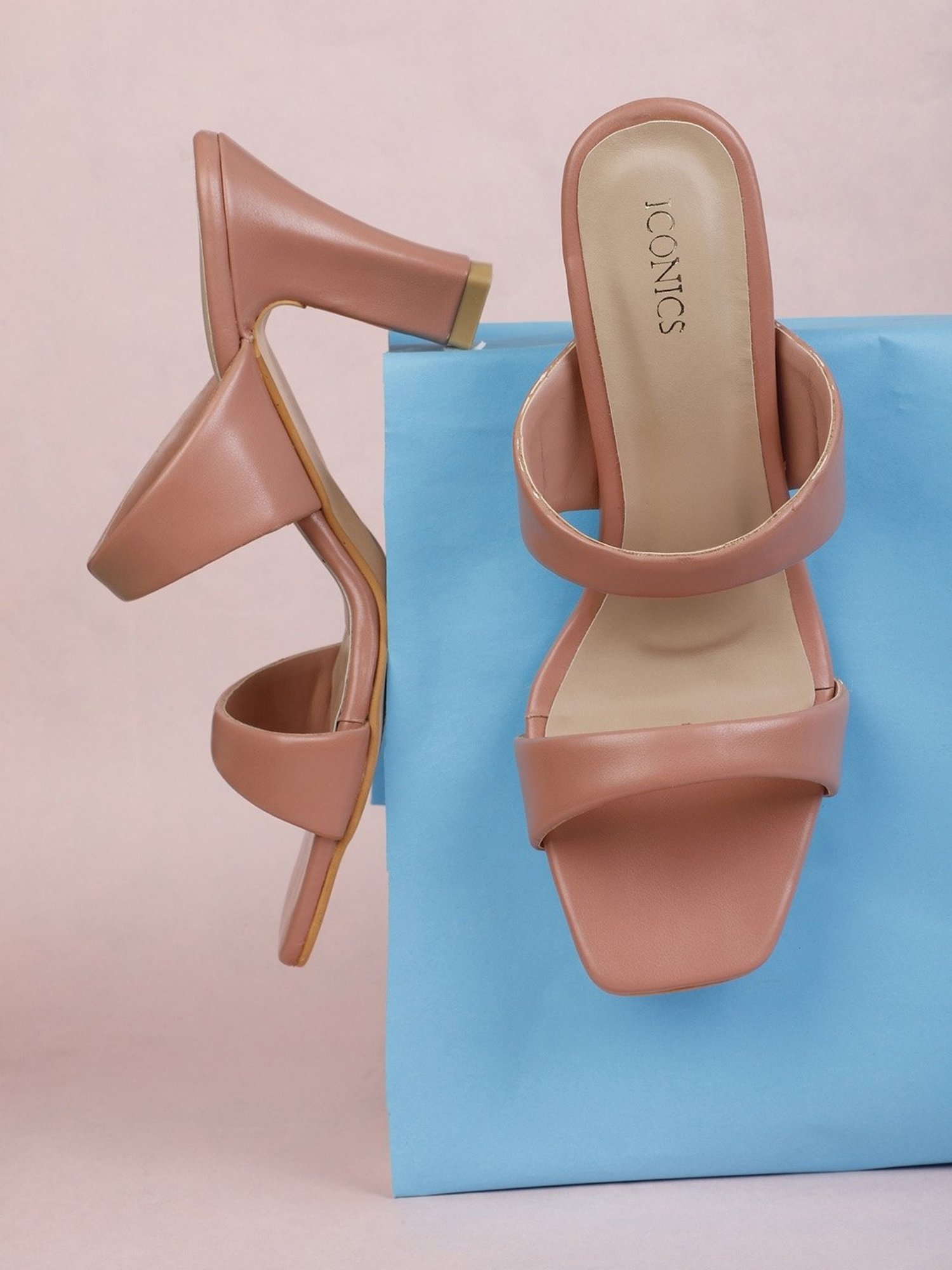 Iconics Women's Peach Casual Sandals