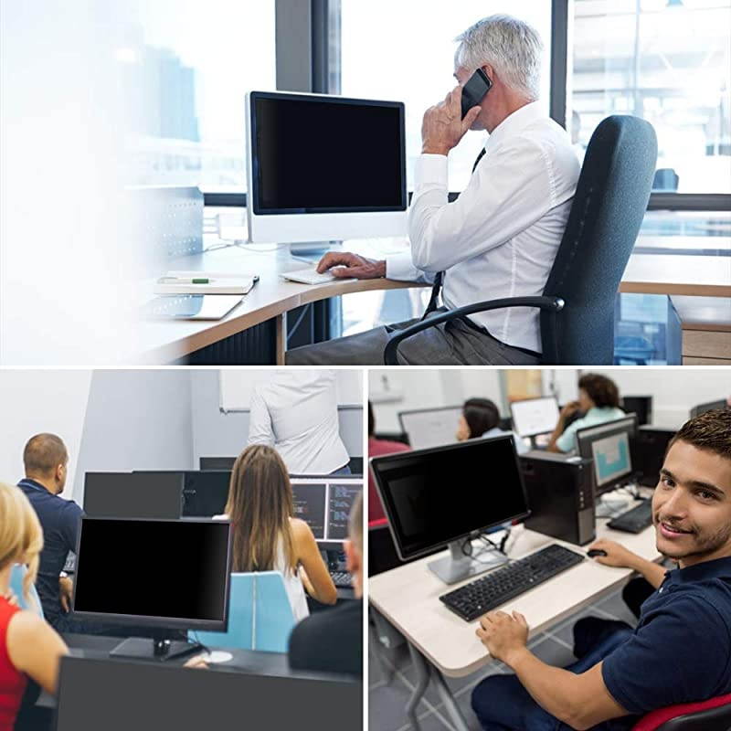 20 Inch (Diagonally Measured) Computer Privacy Screen Filter, [16:9 Aspect Ratio] for Widescreen Monitors Anti-Glare - Anti-Scratch Screen Protector - (WxH:443mmx250mm)