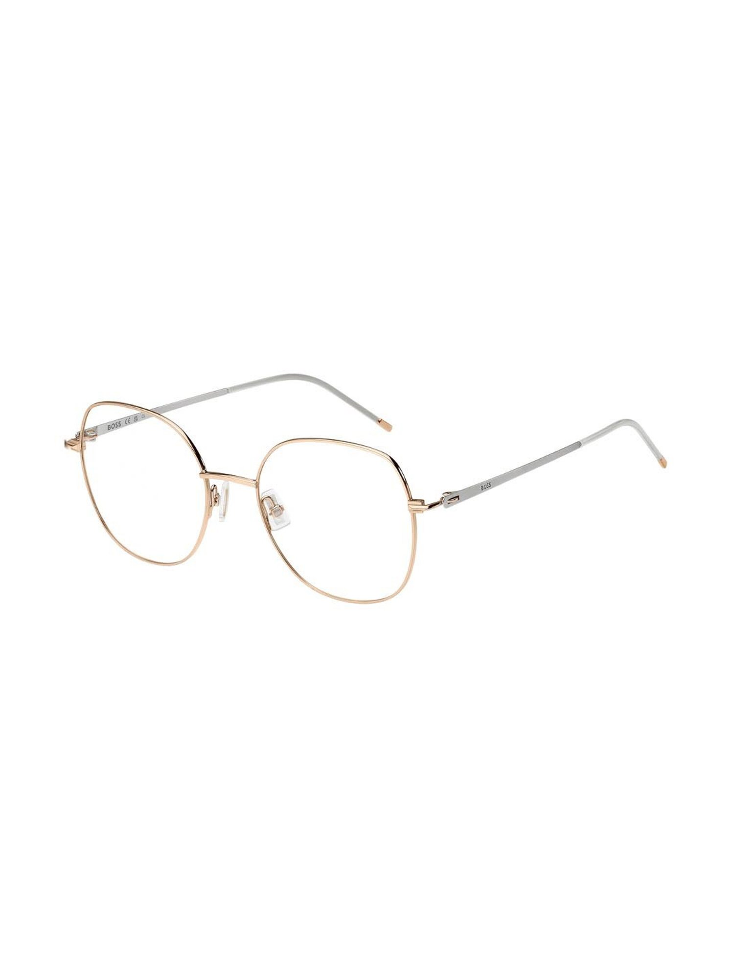 Hugo Boss Gold Square Eye Frames for Women