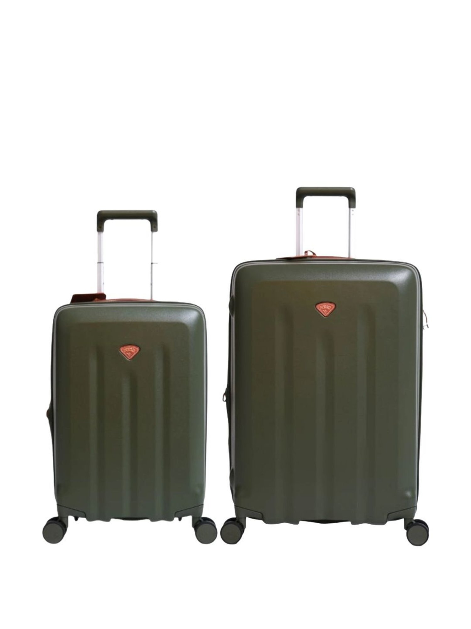 Jump Uppsala Rigid Moss 8 Wheels Medium Hard Cabin Trolley Bag Set of 2