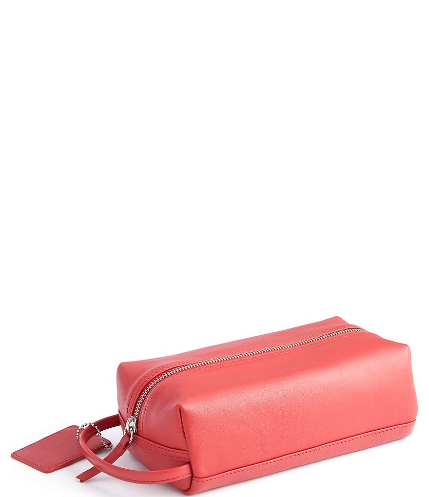 ROYCE New York Genuine Leather Compact Toiletry Bag