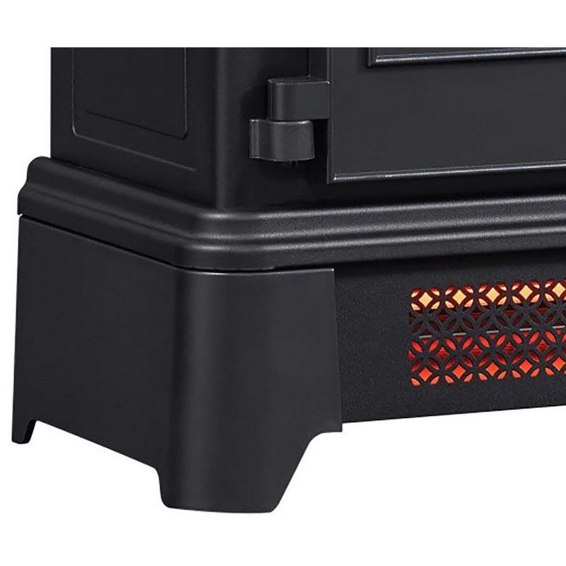 Duraflame Black Infrared 3D Freestanding Stove with Pedestal Base - DFI-7105-01