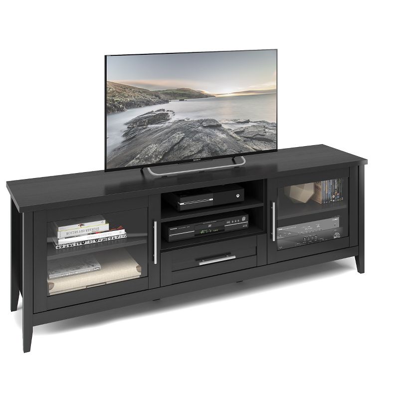 Jackson Extra Wide TV Bench Black 80" - CorLiving