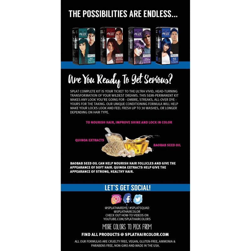 Splat Hair Color Kit - 10.28 fl oz - Euphoric Blue