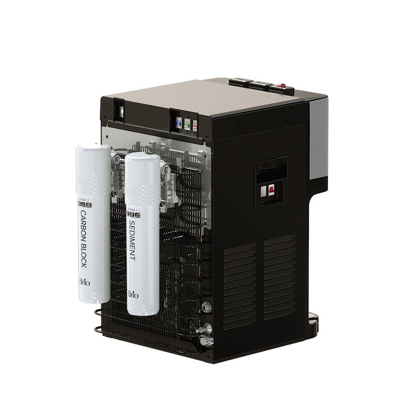 Brio Countertop Self Cleaning Bottleless Water Cooler Dispenser with Filtration and 3 Temp Settings