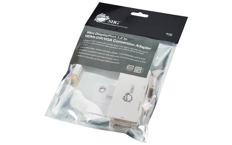 SIIG CB-DP1H11-S1 Standard Video Converter, White