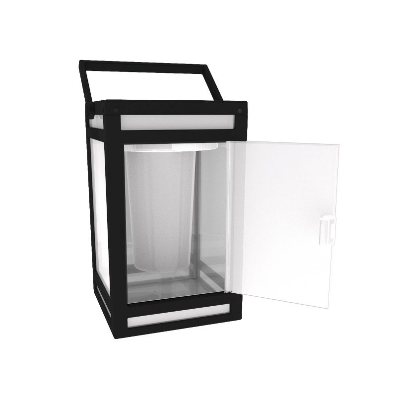 8" LED Solar Portable Outdoor Lantern with Flame - Techko Kobot