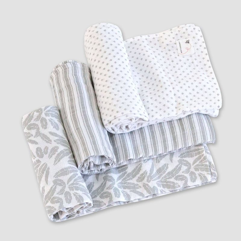 Burt's Bees Baby® Woven Muslin Blankets - 3pk Dottie Bee