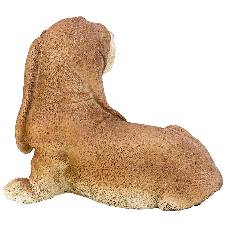 Design Toscano Brown Basset Puppy Dog Statue - Brown
