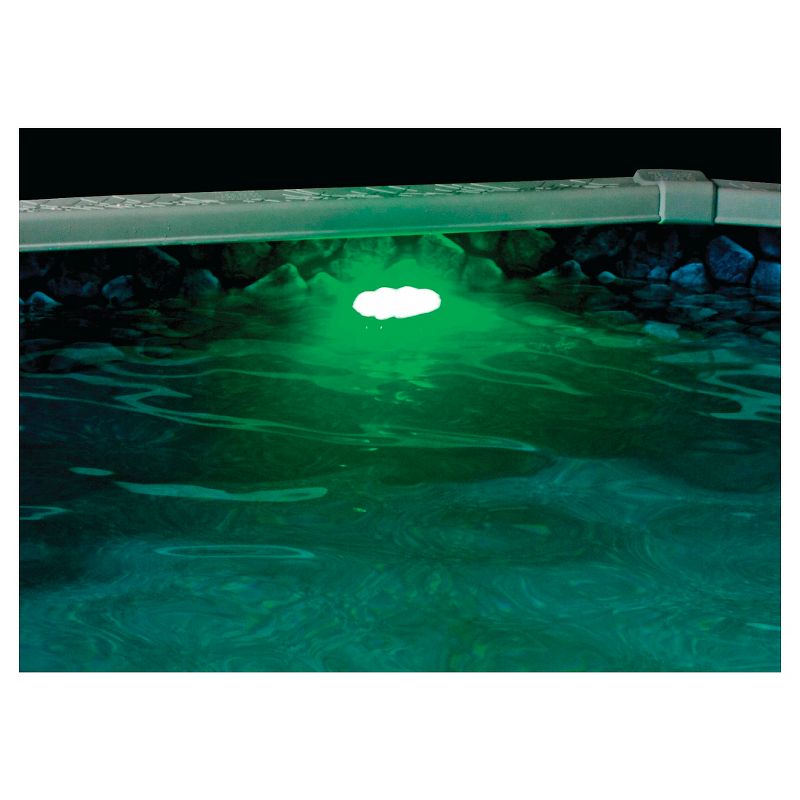 Magic Pool Fountain Water Powered Swimming Pool Fountain Accessory with Color Changing LED Light Bulb for In Ground and Above Ground Pool (2 Pack)