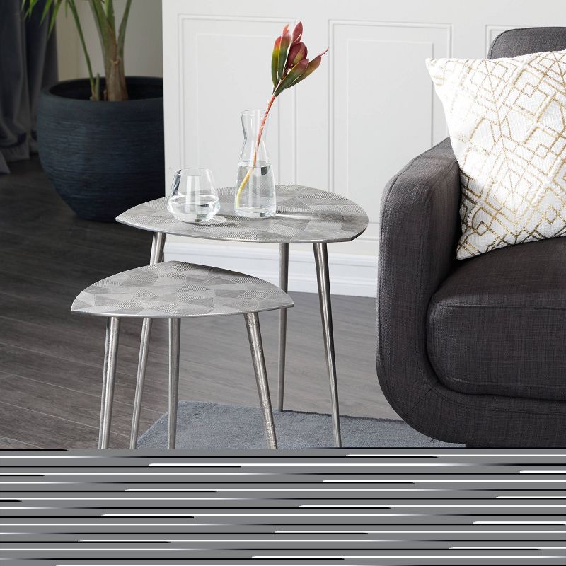 2pk Aluminum Patio Accent Table - Olivia & May