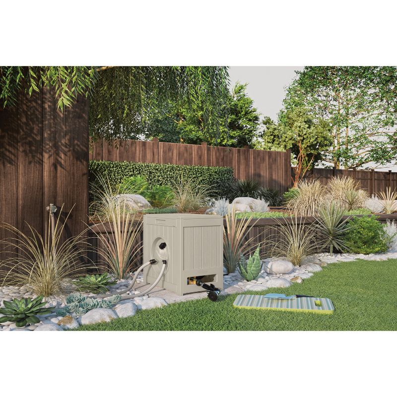 Suncast Swivel Smart Trak Hose Hideaway 225 Foot Hose Reel Storage Bin (3 Pack)