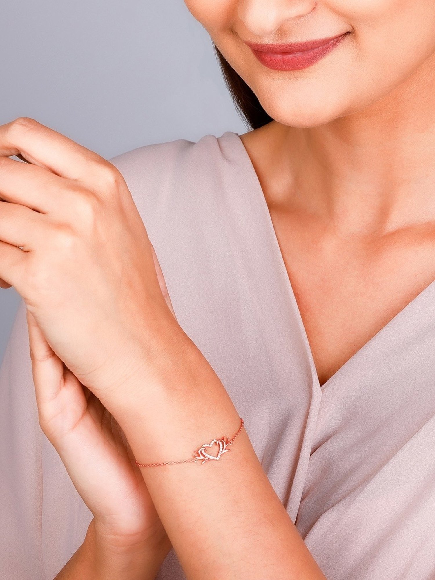 GIVA Love is EveryWhere 92.5 Sterling Silver Intertwined In Love Bracelet for Women & Girls