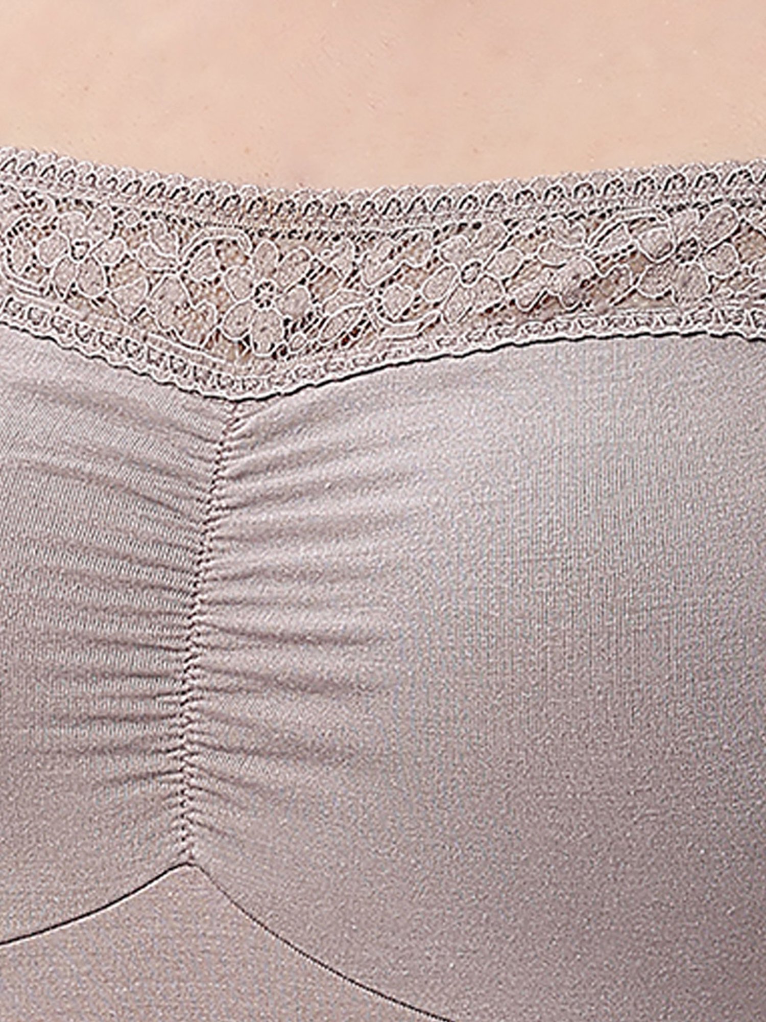 Soie Grey Full Coverage Bralette Bra