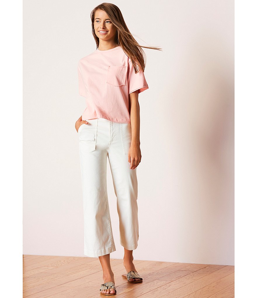 Celebrity Pink Destructed Cropped Skinny Jeans