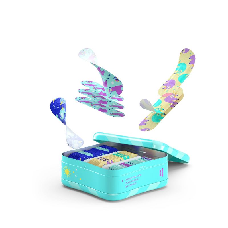 Welly Assorted Kids - Peculiar Pets Llama, Narwhal, Sloth -  Adhesive Bandages - 48ct